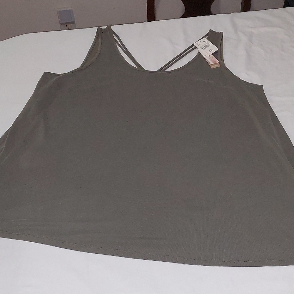 Jessica Simpson Khaki Green Nursing Tank Top.The Sides Open For Easy Feeding .XL